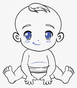Banner Royalty Free Library Drawing On Baby - Drawing Of A Baby