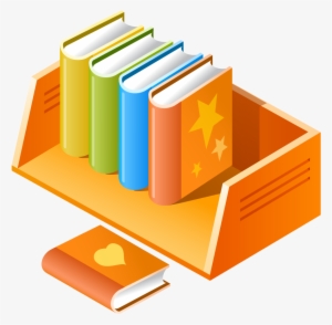 Shelf With Multicolored Books - 书本