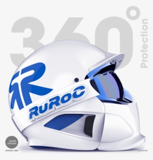 Ruroc Rg1-dx Full Face Snowboard/ski Helmet, Xl, White