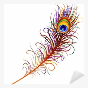 Peacock Feather Vector Png Download - Colorful Feather Design 5'x7'area Rug