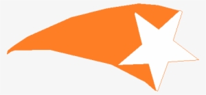 Big Image - Shooting Stars Clipart Orange