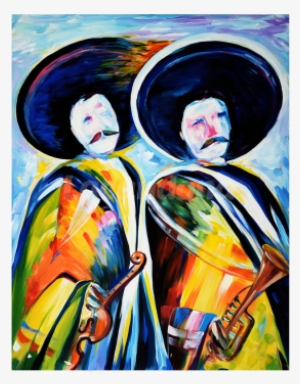 Colorful Mariachi Painting - Pinturas De Mariachi