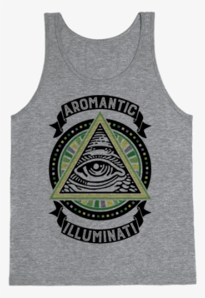 Aromantic Illuminati Tank - Bisexual Illuminati