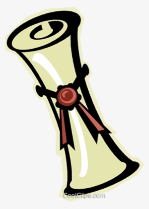 Certificate, Diploma Royalty Free Vector Clip Art Illustration - Diploma