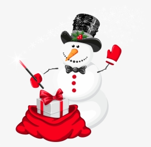 Vector Royalty Free Download Christmas Magician Png - Snowman Christmas Png