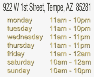 Addrees And Times 6-01 - The Shop Beer Co.