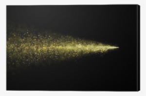 Abstract Gold Glittering Star Dust Trail Of Particles - Glitter
