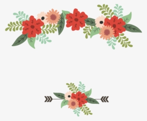Clipart Transparent Garland Vector Wedding - Flecha De Flores Png