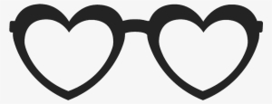 Heart-shaped Glasses Stamp - Heart Shaped Glasses Transparent