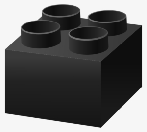 Lego Brick Black - Circle
