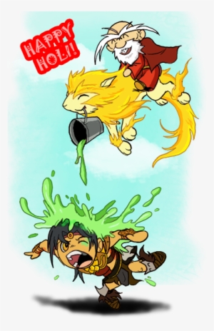 Svg Transparent Download Happy By Jazylh On Deviantart - Happy Holi Anime