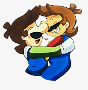 Super Mario Bros - Mario And Luigi Brotherly Love Doodles