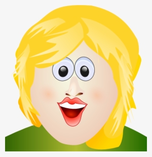 Portrait Clip Art At Clipart Library - Ugly Girl With Yellow Hair