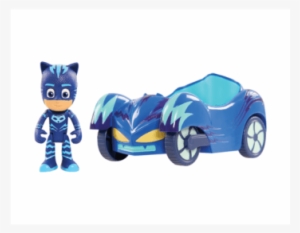 Pj Masks Cat-car Vehicle With Catboy Figure - White