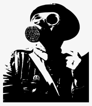T-shirt Gas Mask Cap - Air Raid Clip Art