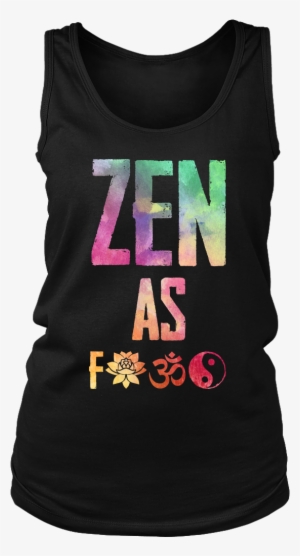 Zen As F*ck Watercolor Tank Top - Shirt