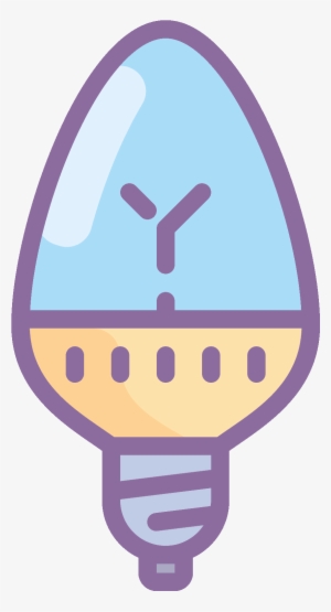 The Icon Is A Simple Egg Shaped Bulb, Jutting From - Illustration