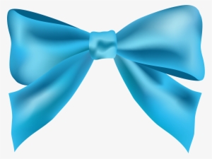 Vector Free Ribbon Clip Art Hand Drawn - Laço Azul Vetor Png
