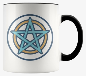 Pentagram Pentacle Wiccan Spiritual Symbol 11oz - 22nd Wedding Anniversary