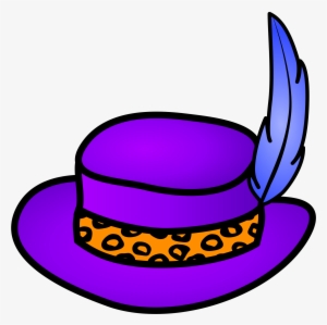 Transparent Objects Purple - Pimp Hat No Background