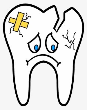 Broken Tooth Cartoon Png
