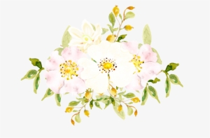 Hand Painted White Flowers Png Transparent - Rosa Canina