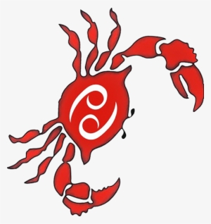 Crab Cancer Tattoo Red