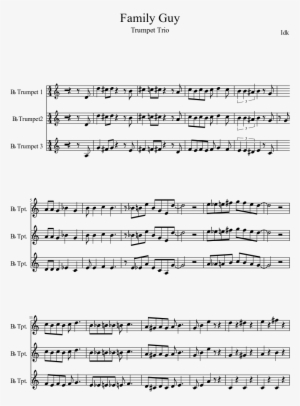 Family Guy Sheet Music Composed By Idk 1 Of 2 Pages - Everybody Needs Somebody Horns