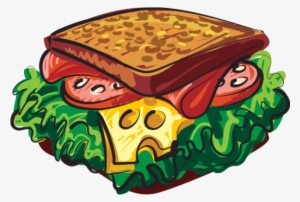 Sandwich Png Clipart Vector Image - Cafe Y Sandwich Animados