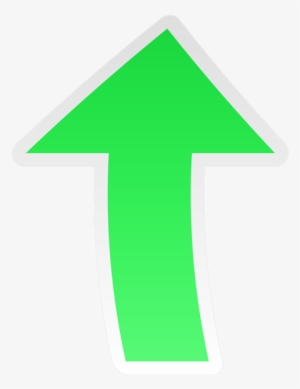 Green Arrow Up Transparent Png Clip Art Image - Sign