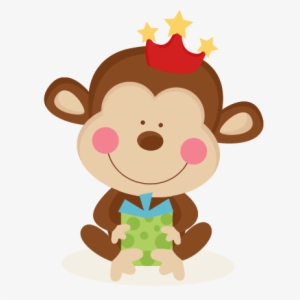Birthday Monkey Svg Scrapbook Cut File Cute Clipart - Monkey Birthday Clipart