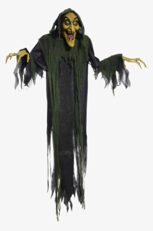 Hanging Witch 72 Inch Animated Halloween Prop - Adult