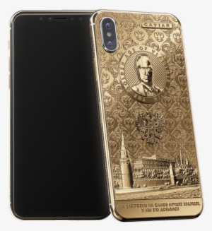 Golden Iphone X With Putin Portratit - Caviar Iphone X Putin