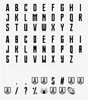 Justice League Font - Justice League Movie Font
