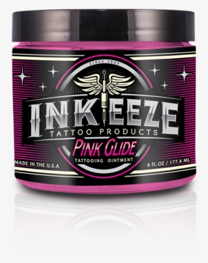 Pink Glide Tattoo Ointment - Ink-eeze Green Glide Tattoo Ointment 16oz Jar