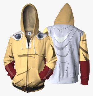 One Punch Man Hoodie Saitama Anime Cosplay Anime Zip - One Punch Man Hoodie