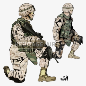 Marines In The Gulf - Uniforme Americain Guerre Du Golf