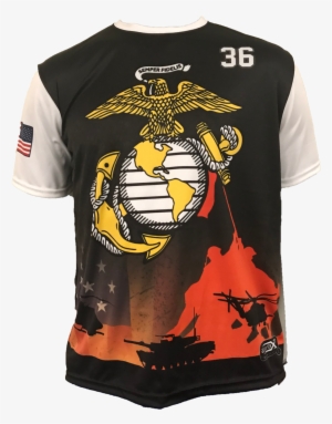Full Dye Sublimated Marines '18 Memorial Shirt - Dye-sublimation Printer