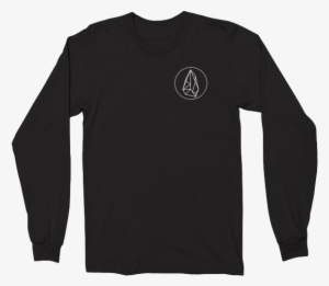 Long Sleeve Black Opal T-shirt - Long Black Shirt Back