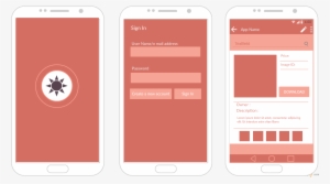 Android Mockup Template Of A Photo Store App - Apps Layout