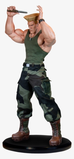 Guile Mixed Media Statue - Imagem Do Guile Estatueta
