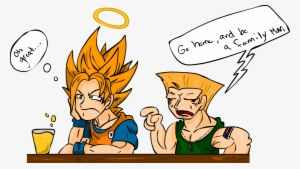 Goku Cartoon Human Behavior Clip Art Male Fiction Fictional - Guile Not A Family Man