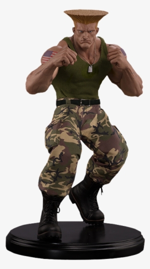 Street Fighter Guile Statue By Pop Culture Shock - Street Fighter Army Guile