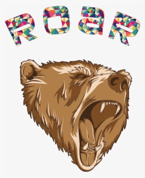 Polar Bear Grizzly Bear American Black Bear Growling - Roaring Bear Head Png