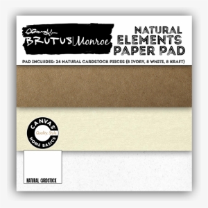 Monroe Natural Elements Paper Pad - Paper Pad 6" X 6" Tangled Elements Fall - Scrapbook