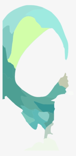 Faceless Hijabi Clip Art - Illustration