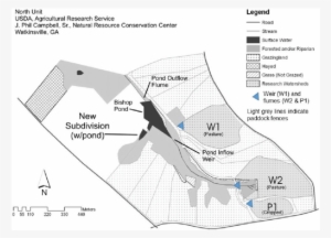 Location Of Pasture Watershed W1 Within The North Unit - Atlas