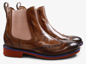 Ankle Boots Amelie 50 Tan Elastic Rose Rook D Red - Work Boots