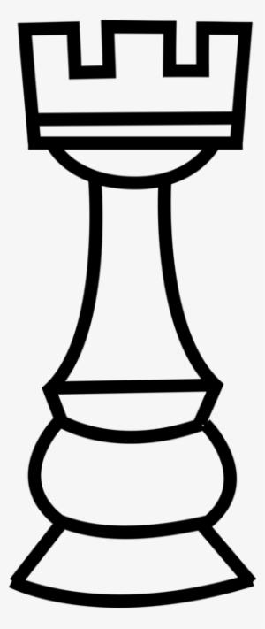 Vector Illustration Of Chess Piece Fortified European - Rook Clip Art