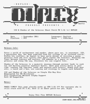 Shadow - Of - The - Colossus - Fw - 3 - 41 - - Gta 5 Ps3 Duplex